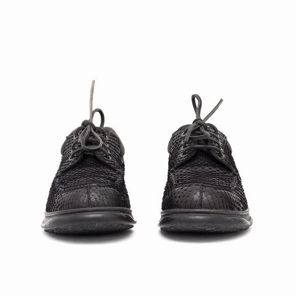 3.7k.$ PRADA RARE Snake Skin Black Split Toe Chunky Derby Avant Garde VTG US10 main image 14